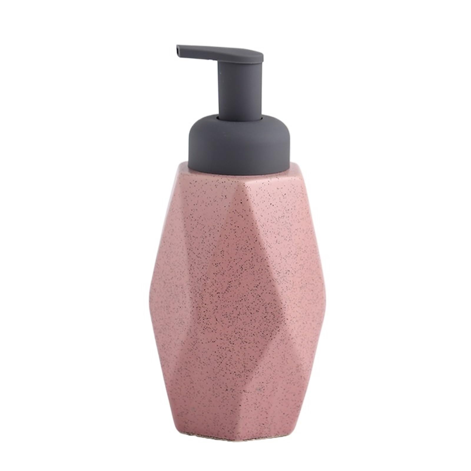 Ceramic Soap Dispenser Ceramic Foam Soap Dispenser Bottle Kitchen Hand Sanitizer Shampoo Body Wash Lotion(Pink-440ML)