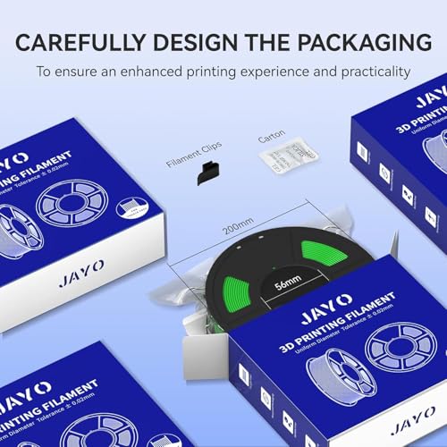 Image of JAYO Gold PLA 3D Printer Filament 1.75mm 1.1kg Spool | ±0.02mm Accuracy, Tangle Free, Vacuum Sealed, Smooth Extrusion, Compatible with Most FDM Printers