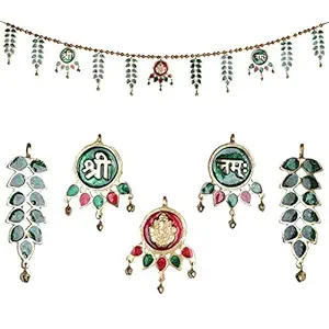 URBAN HAAT Metal Decorative Ethnic Bandarwal Toran Door Hangings