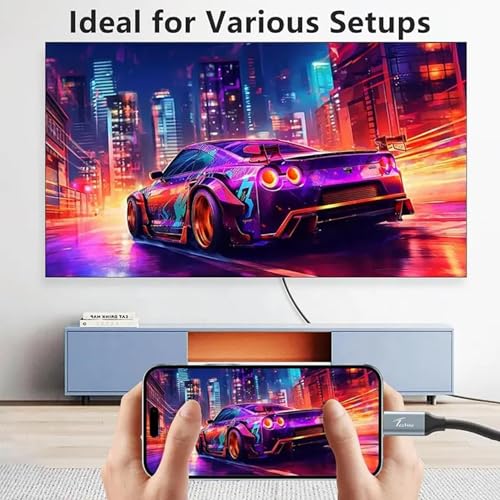Image of Techie Type-C to HDMI 4K Cable 1.5m, USB-C to HDMI Cable | Supports 4K at 60Hz | Gold-Plated Connectors & Copper Core | Plug & Play Cable for MacBook, Laptop, Tablet, Smartphone, TV & Projector