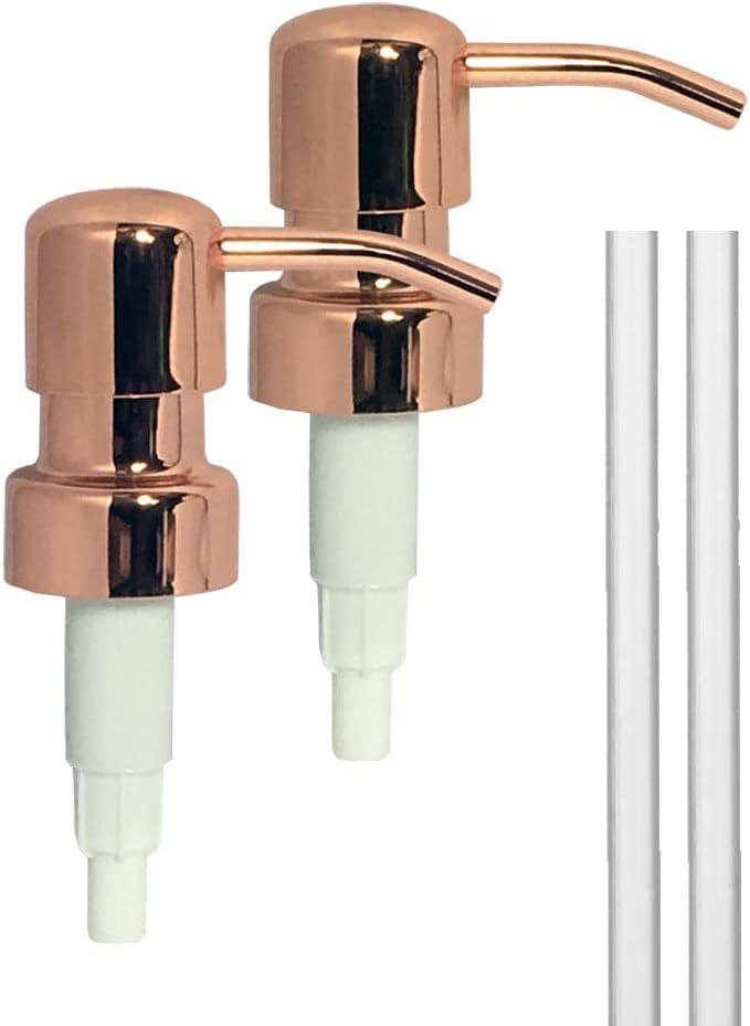 Bird Head Stainless Steel Lotion Replacement Pump 28/400, 2CC (2, Rose Gold)