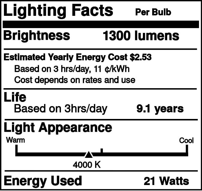 Industrial Performance F21/2D/840/2Pin, Compact Fluorescent Light Bulb (1 Pack)