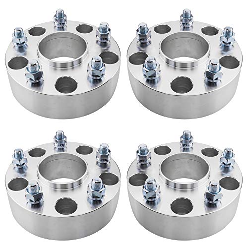 TRIBLE SIX 4Pcs 2" 50mm Hubcentric Wheel Spacers 5x5.5'' to 5x5.5'' Adapters 9/16 Studs 77.8 mm CB Replacement for Dodge Ram 1500 Dodge Durango Dakota