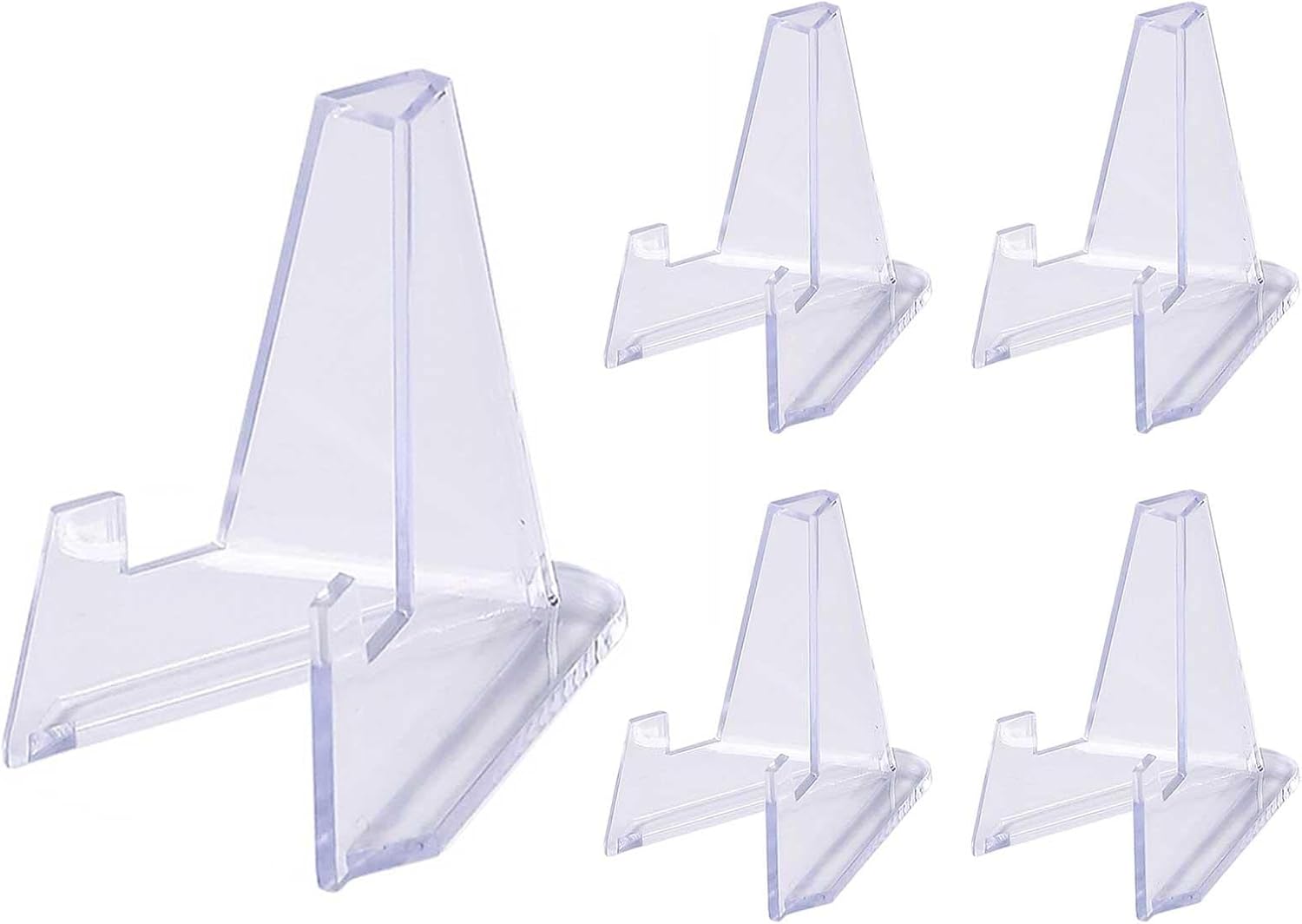 Mini Clear Acrylic Easel Display Stands, Sports Card Stands
