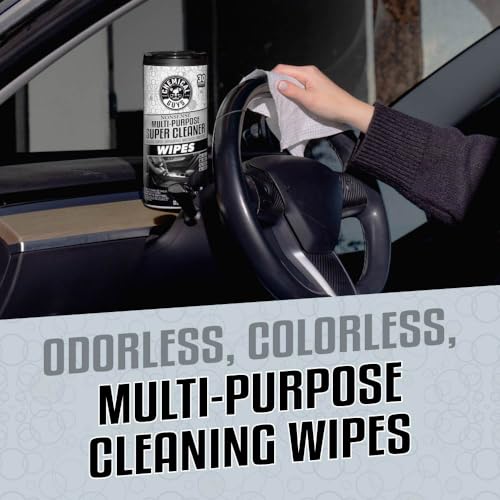 Chemical Guys, Nonsense Colorless All-Purpose Cleaner Wipes, 30 Ct Canister - image 2