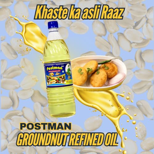 Image of Postman Refined Groundnut Oil 1L (Pack of 3) Bottles Each