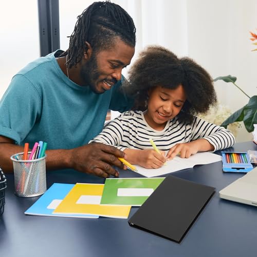 PATIKIL Capa de fichário B5, 2 peças, 9 unidades, protetor de fichário de papel kraft, capa dura par