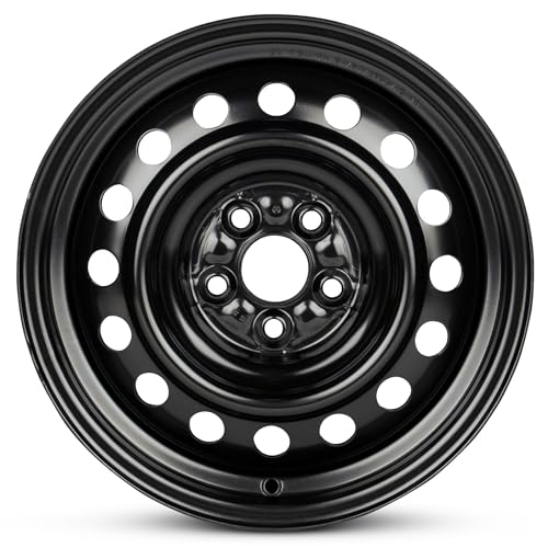 For 2003-2008 Toyota Corolla 15 Inch Painted Black Rim - OE Direct Replacement -...