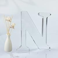 Vista 29 de Letras acrílicas diseñables de 4 pulgadas, letras acrílicas sin terminar para decoración de pared, letras decorativas de pie, rebanadas, decoración