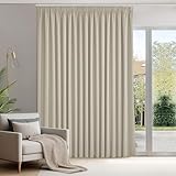 Facile da Installare & Versatile per Ogni Ambiente: Ogni confezione include 1 tende da 300x220 cm (larghezza x altezza), dotate di fettuccia posteriore senza ganci inclusi, compatibili con bastoni standard. Offrono 3 modalità di montaggio, ideali per camera da letto, soggiorno, studio, ufficio, hotel e ambienti in affitto.