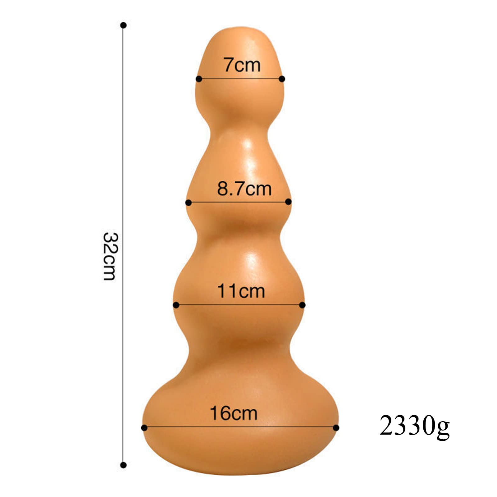 Dildo anale oversize Plug anale Pagoda Palline anali XXXL Dilatatore dell'ano in silicone Massaggiatore della prostata e della vagina con forte ventosa Masturbazione Giocattolo