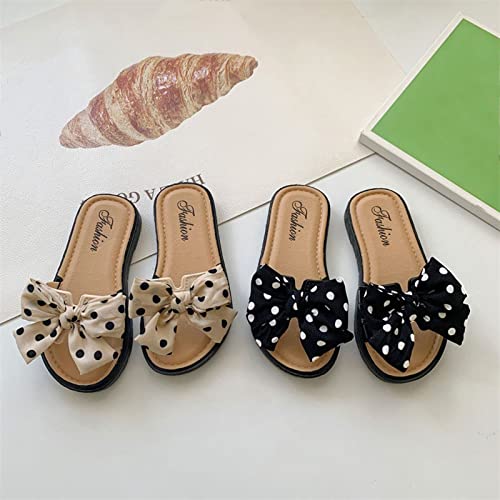 Toddler Little Kid Slides Sandals Girl Boy Slippers Non-Slip Shoes Beach Water Swim Indoor Outdoor Sandals (Beige, 37)3