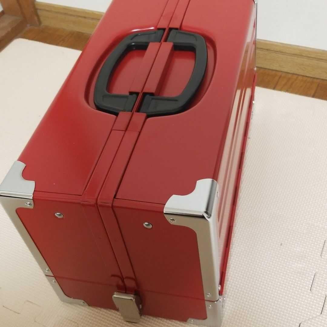 Amazon.co.jp: TONE トネ 両開きメタルケース 工具箱 レッド 新