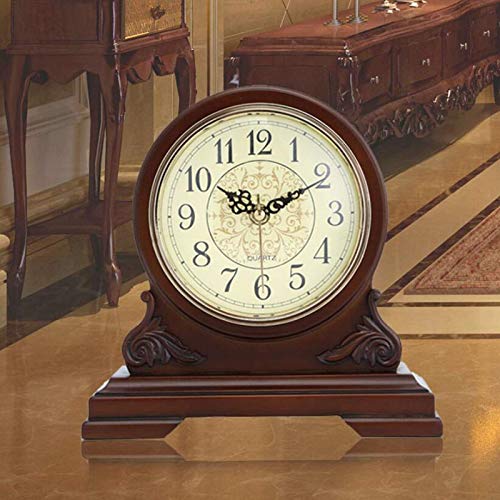 Reloj de sala de estar con péndulo dorado para repisas y muebles 5
