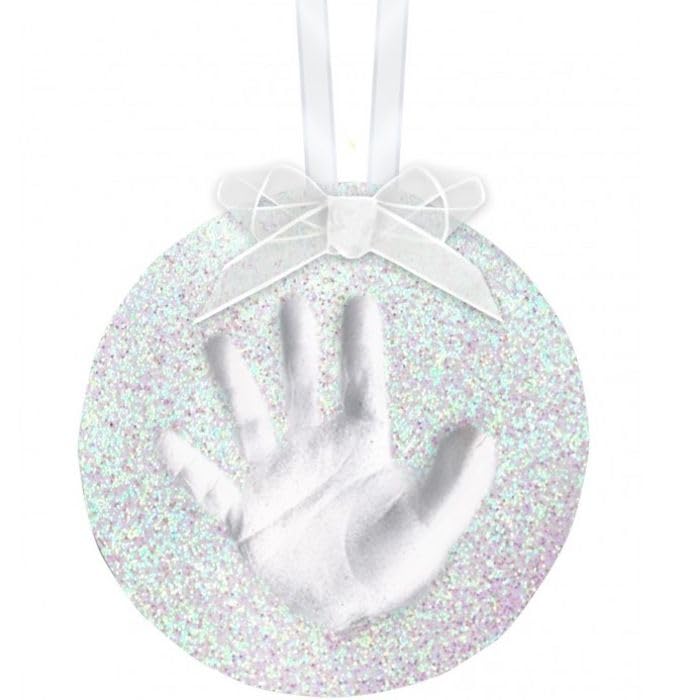 Pearhead Glitter Hanging Round Footprint