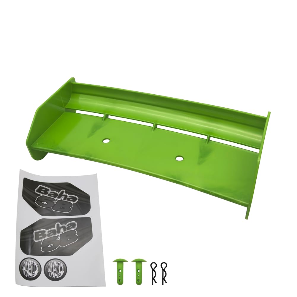 smTSRC Nylon Rear Spoiler Wing Kit for 1/5 BAJA 5B RC CAR Parts (Green) - Image 3