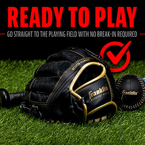 image for Franklin Sports Kids Baseball Gloves - Meshtek Child's Tball Glove + B