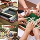 Mailfull Mini Mahjong Tragbarer Majong Brettspiel Set mit 144 Steinen für Familie Reise Tabletop Spiel Brettspiel (Lion Dance Style)