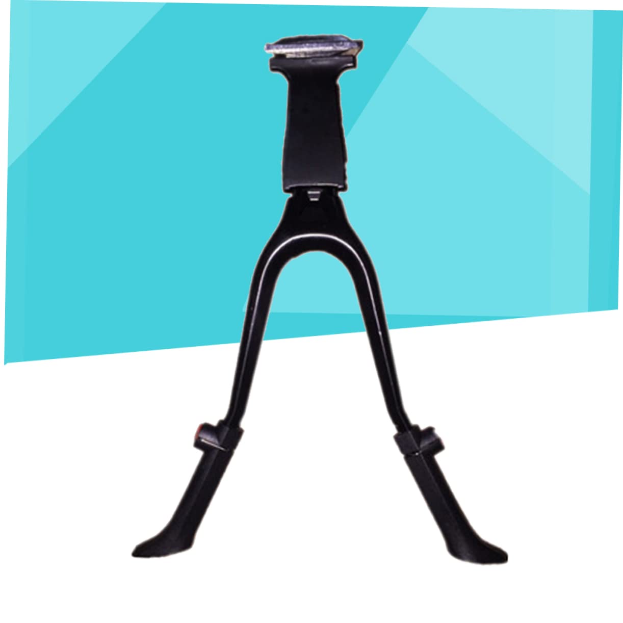 Béquille de Vélo Double Centrale Réglable pour Vélo 26 Pouces et Plus Noir