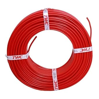 TWC Active Single Core 10 sqmm Electrical Wire - FR PVC Insulated 10 sqmm Home Electrical Wire - 10 sqmm wire Homes Buildings Industrial Wire Cable
