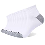 10P Pack Unisex Cotton Moisture Wicking Cushion Ankle Socks