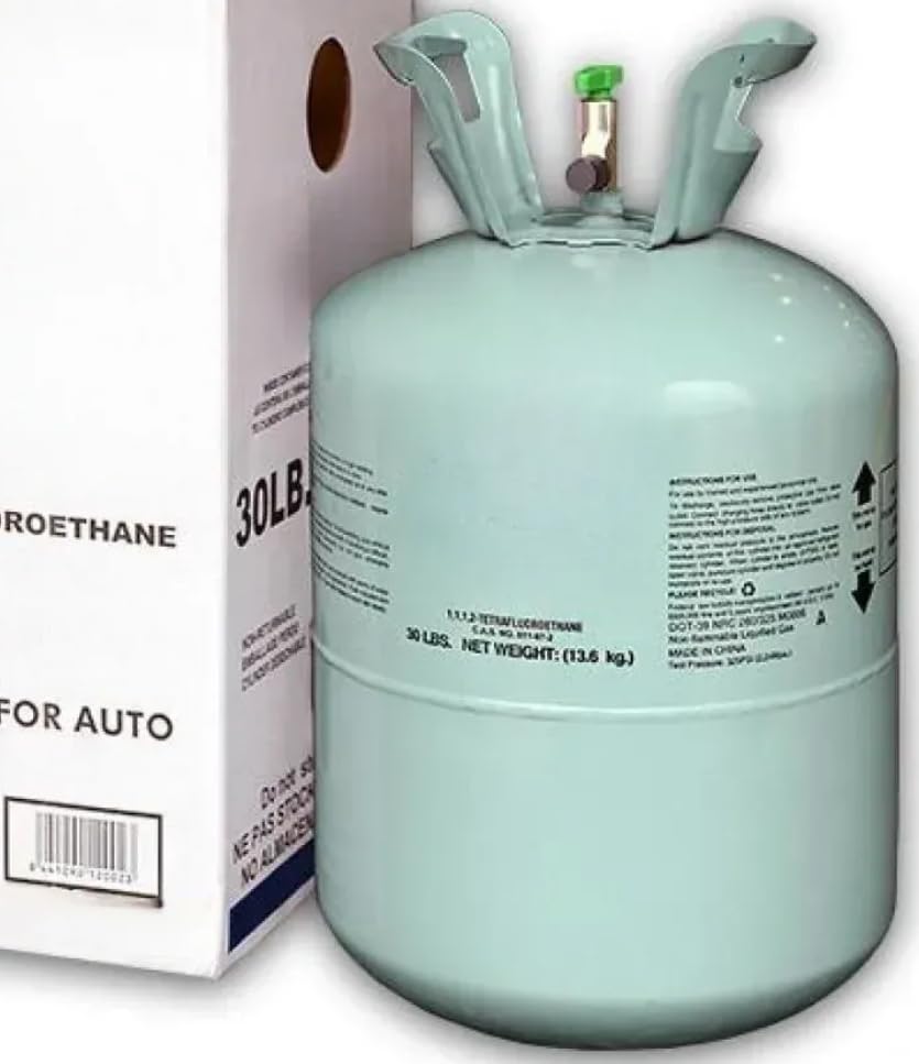 Industrial Replacement Automotive ac Freon R134A/30 lbs AC Recharging .Made in The USA Safe for Gas & Diesel requiring This Type of Replacement for There ac System