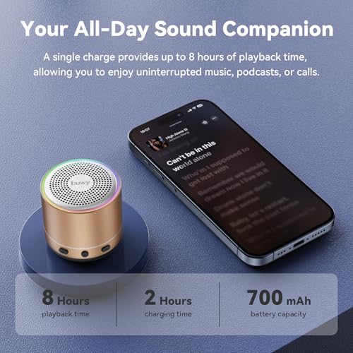 Mini haut-parleur Bluetooth étanche IP7 avec son surround stéréo HD - 4