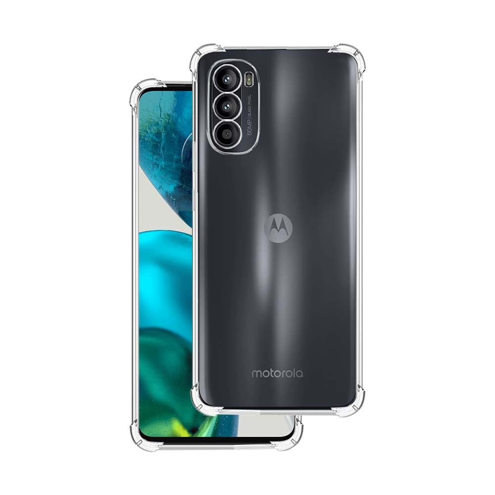 7SEVEN® Back Cover for Motorola G52 4G Transparent Mobile Back Case Shock Proof Design Camera Edges Protection Crystal Clear Phone Case Silicon Soft TPU and Flexible Bumper Phone Cover