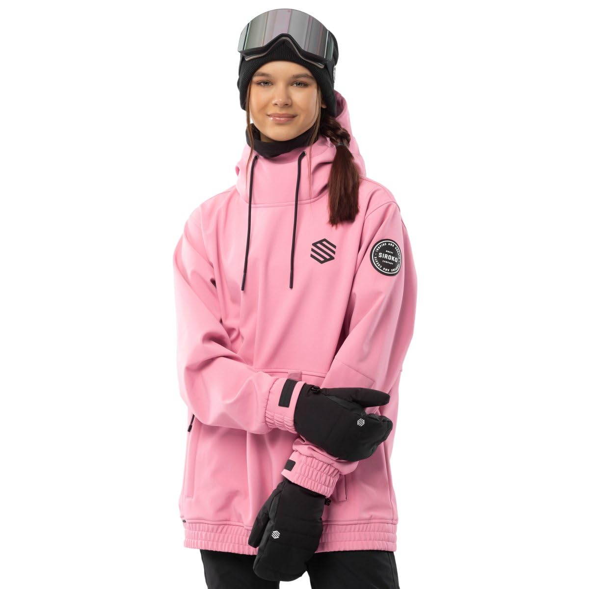 SIROKO - Kurtka Snowboardowa dla Kobiet Siroko W1-W Dolomites - XXS - Cukierkowy róż