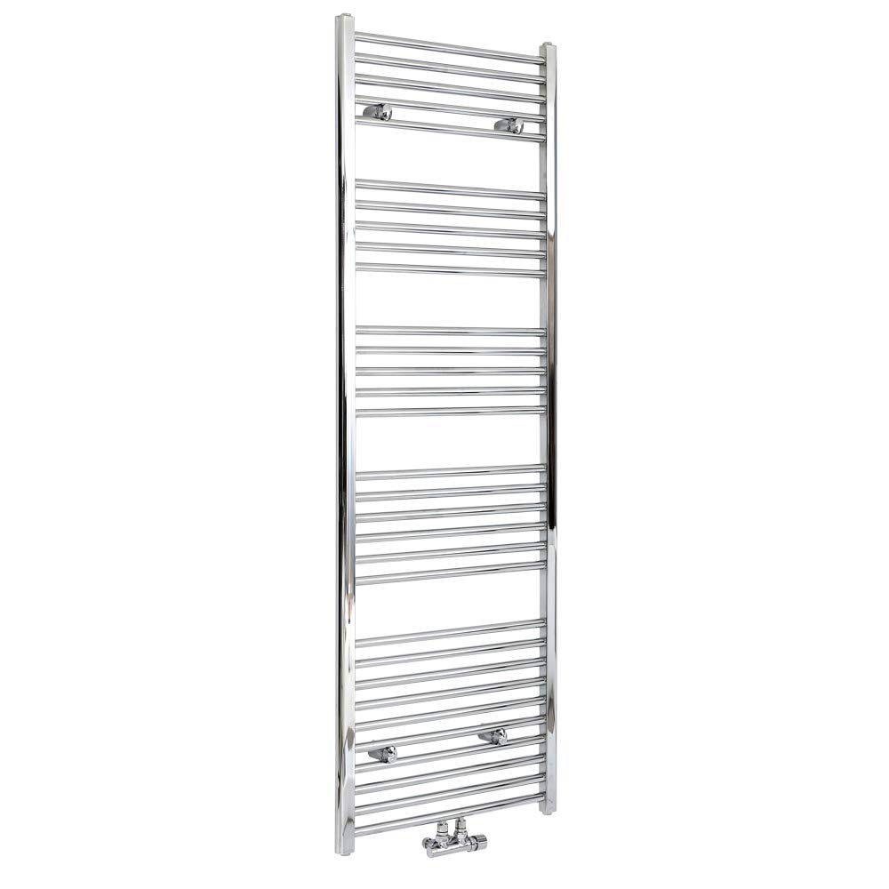 Milano Grey/Chrome Neva - Central Connection Heated Towel Rail 1785Mm X 600Mm