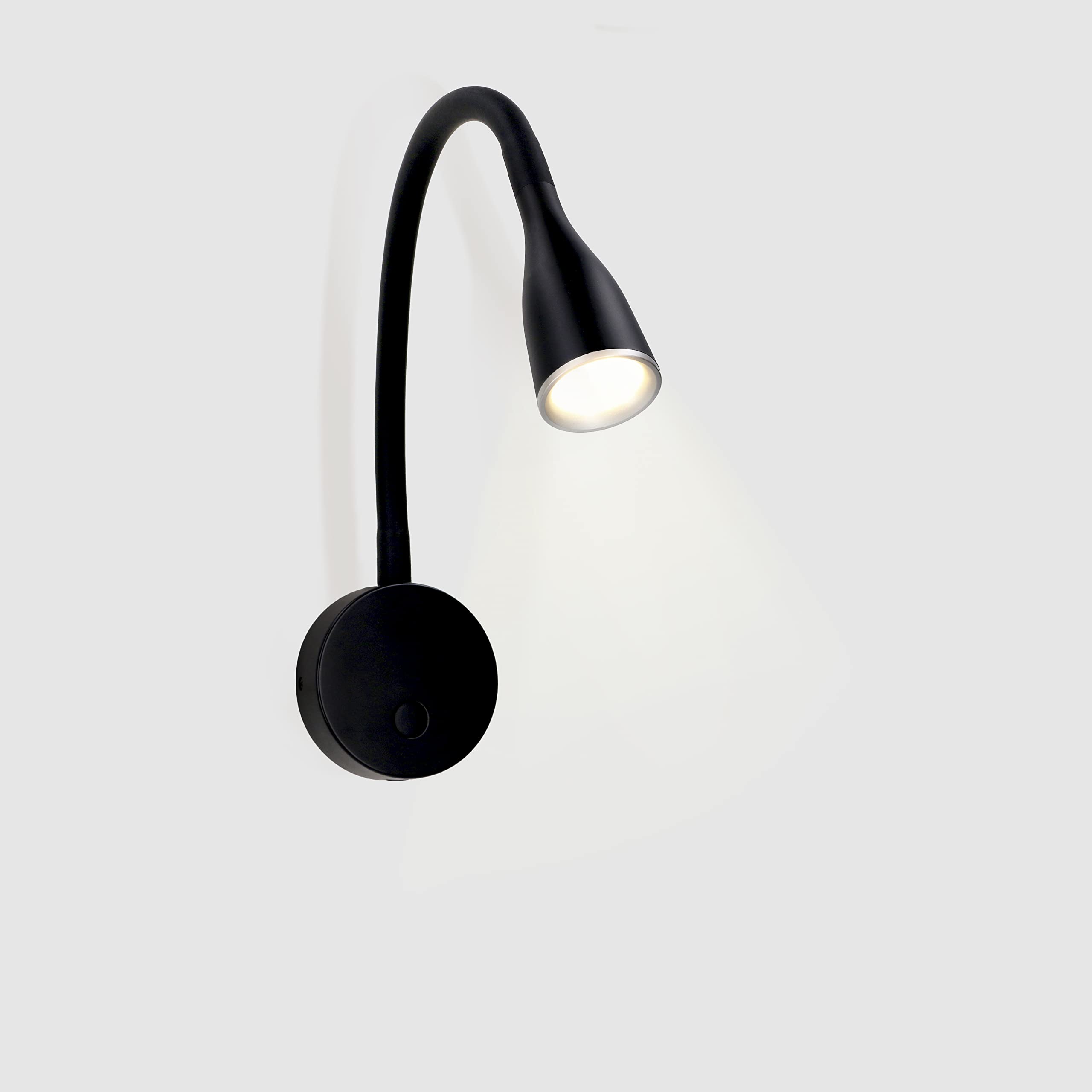 FORLIGHT Crobat Lámpara de Lectura LED para Dormitorio. Aplique de Pared para Mesita de Noche. Luz de Lectura para Cabecero de Cama con Luz Cálida