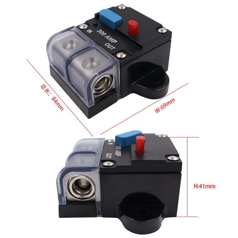 12-48V Auto Circuit Breaker Self-Recovery Recoverable Circuit Breaker Car for Audio Fuse Holder Power Fuse Automatic Switch - (Color Name: A 50A)
