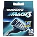 Gillette Mach 3 Lot de 12 cartouches