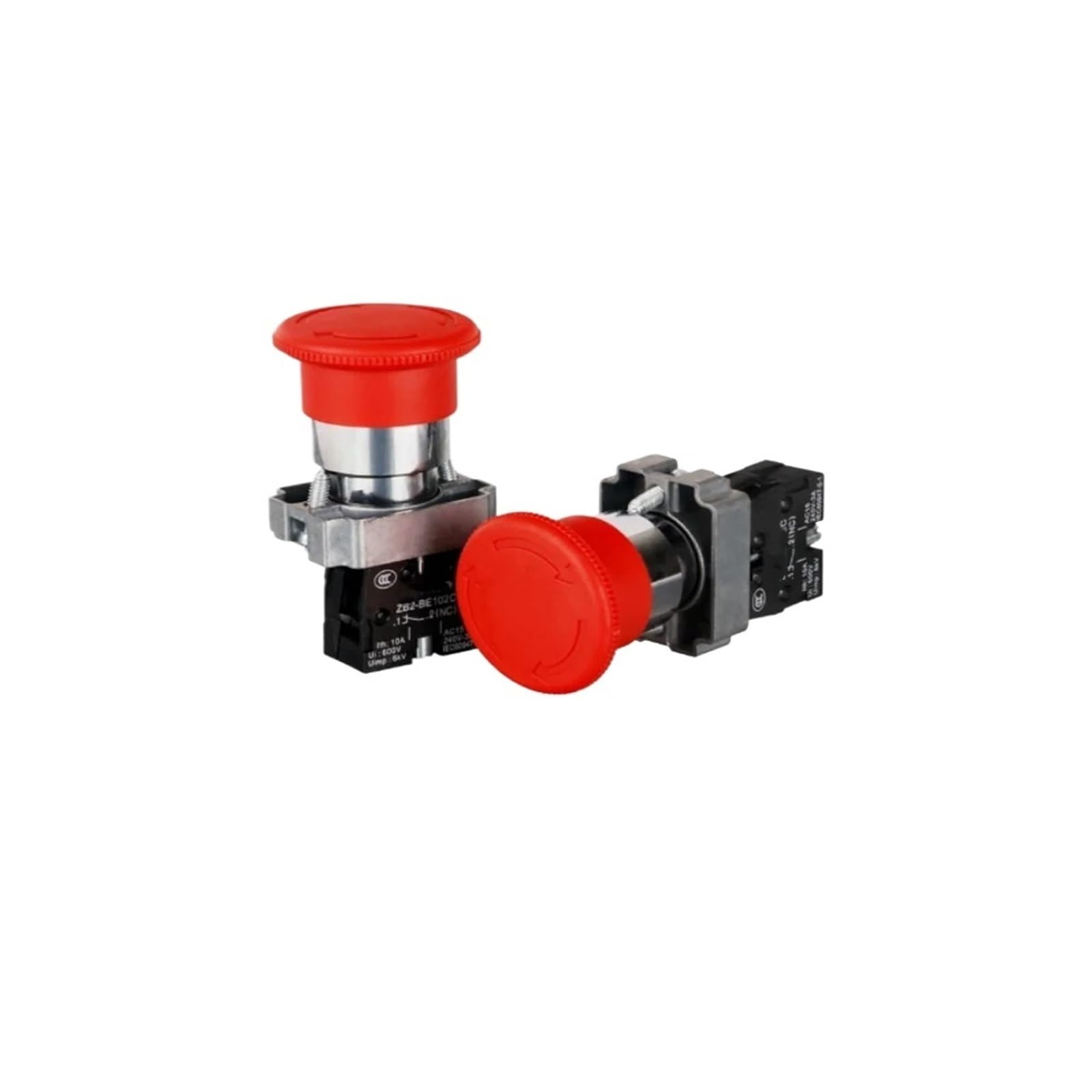 Pulsador XB2-BS542 de hongo rojo de 22mm y 1 NC para interruptor de parada de emergencia industrial 2