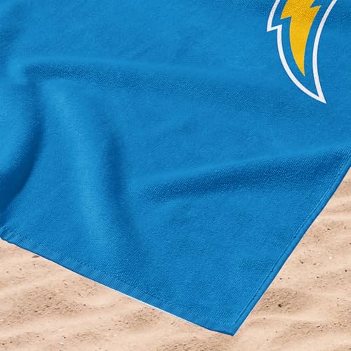 Image of Northwest NFL Los Angeles Chargers Microfiber Beach Towel, 30 x 60 Inches - Quick Dry, Sand Resistant, Lightweight, Highly Absorbent, Incisor Design