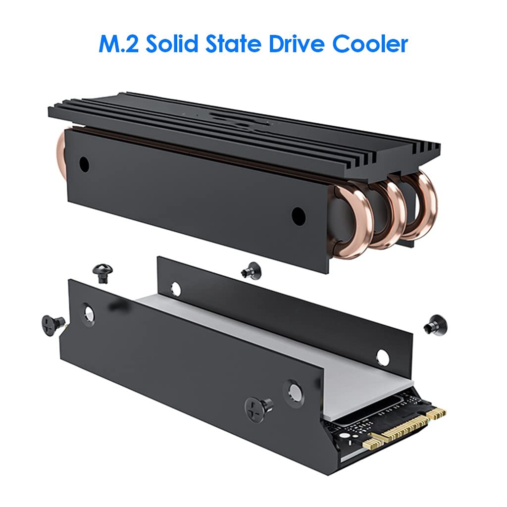 Disipador De Calor De Unidad De Estado Sólido M.2 Para Computadora De Escritorio, Aleación De Aluminio, Cobre, 2280 SSD, Almohadilla De Enfriamiento Del Radiador