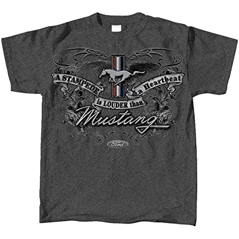 Stampede Louder Than A Heartbeat Mustang T-shirt-medium Cover