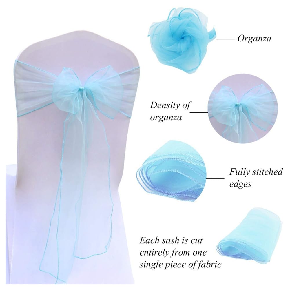 Organza Stuhl Schleife Schärpen Stuhlschleife Hochzeit Stuhlschärpen Dekor Schleifen Schärpen für Hochzeit Party Geburtstag Veranstaltungen Weihnachten Hotel Bankett Hellrosa 100 Stück