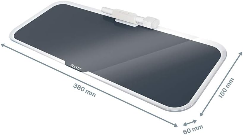 Leitz Glass Deskboard Cosy, velvet grey