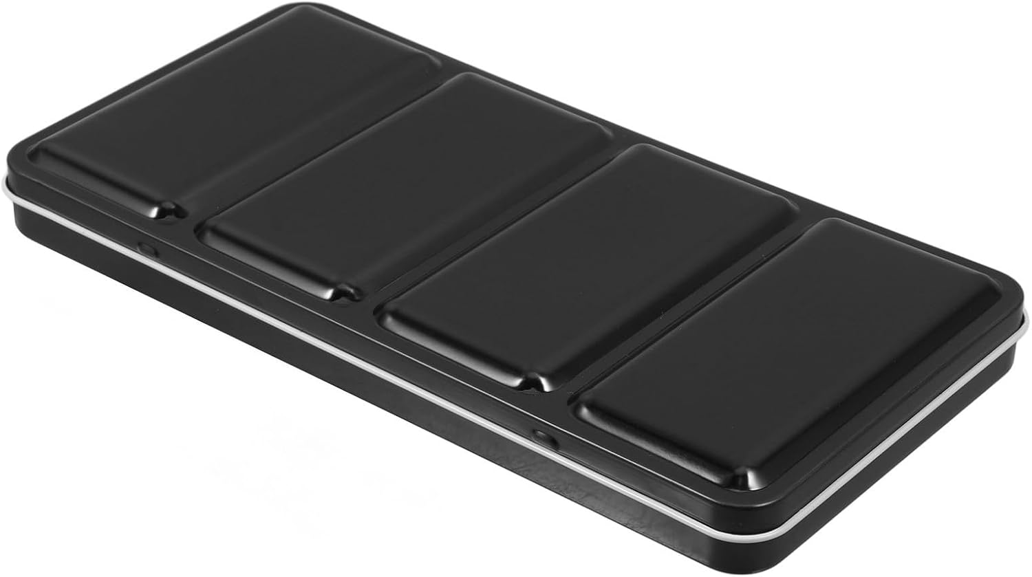Black Iron Watercolor Paint Box with 48 Compartments Empty