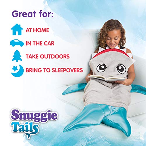 Snuggie Tails Shark Blanket Wearable Blanket for Kids, As Seen on TV