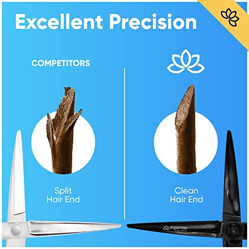 Image of Equinox Razor Edge Series Professional Hair Scissors - 6.5� Premium Japanese Stainless Steel Hair Cutting Scissors, Hair Shears, Hair Razors for Hair Cutting, Barber Accessories & Hair Salon Supplies