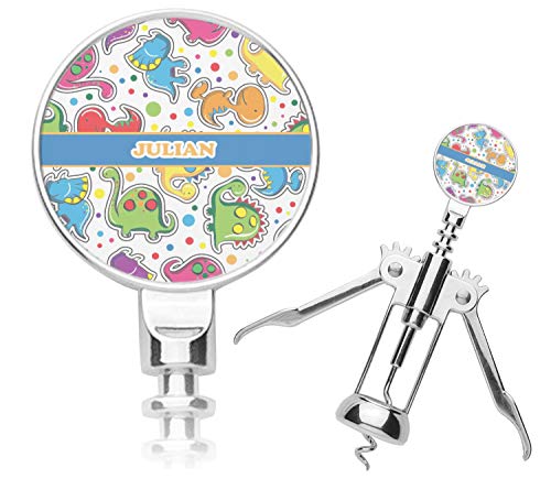 Personalized Dinosaur Print Corkscrew
