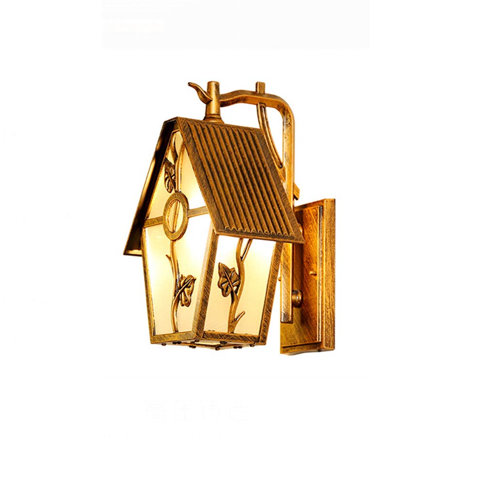 VDOQTLJT Outdoor Wall Light Metal Lights Staircase/Corridor/Aisle/Garden/Balcony Lamp B