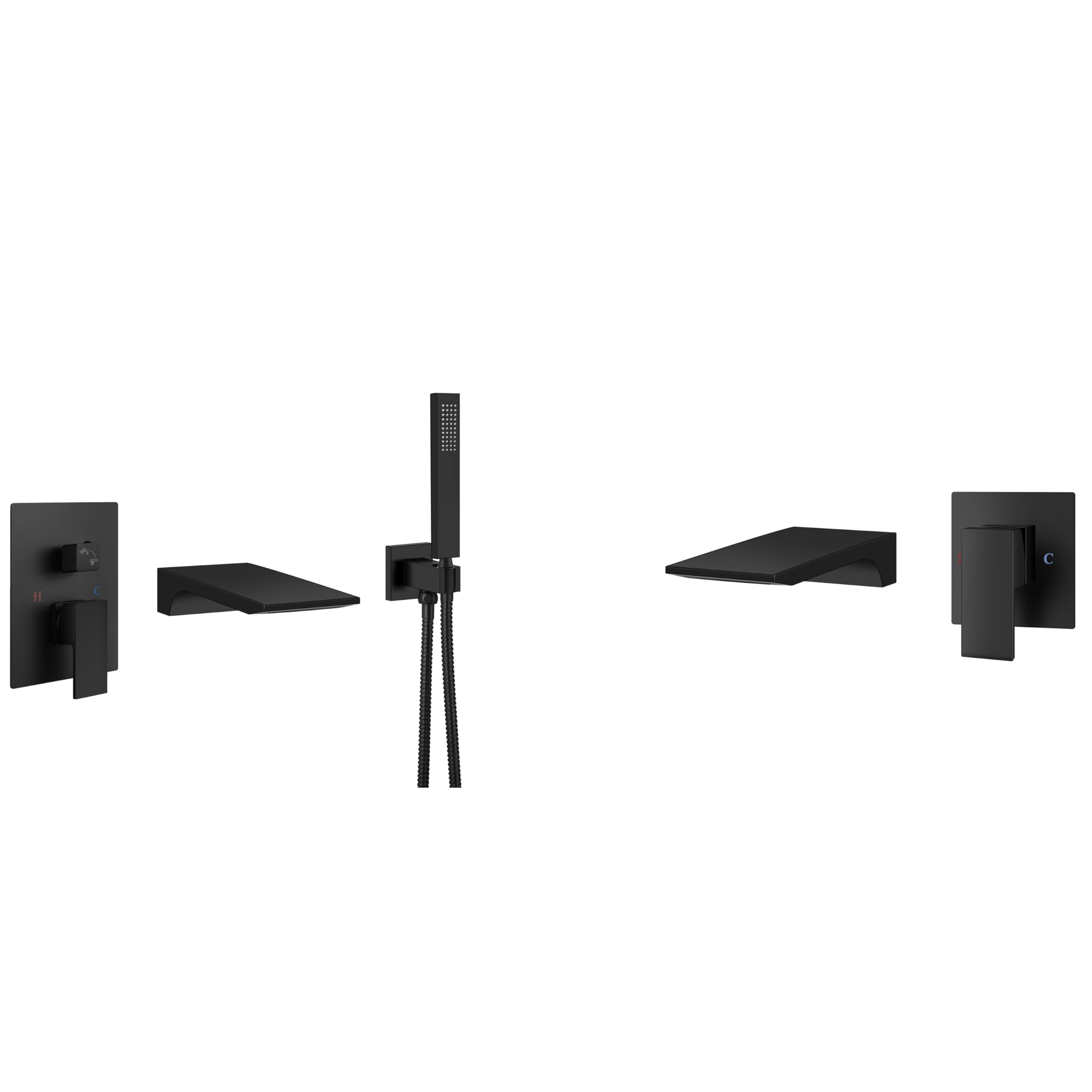 Hcfyauis Wall Mount Bathtub Faucet