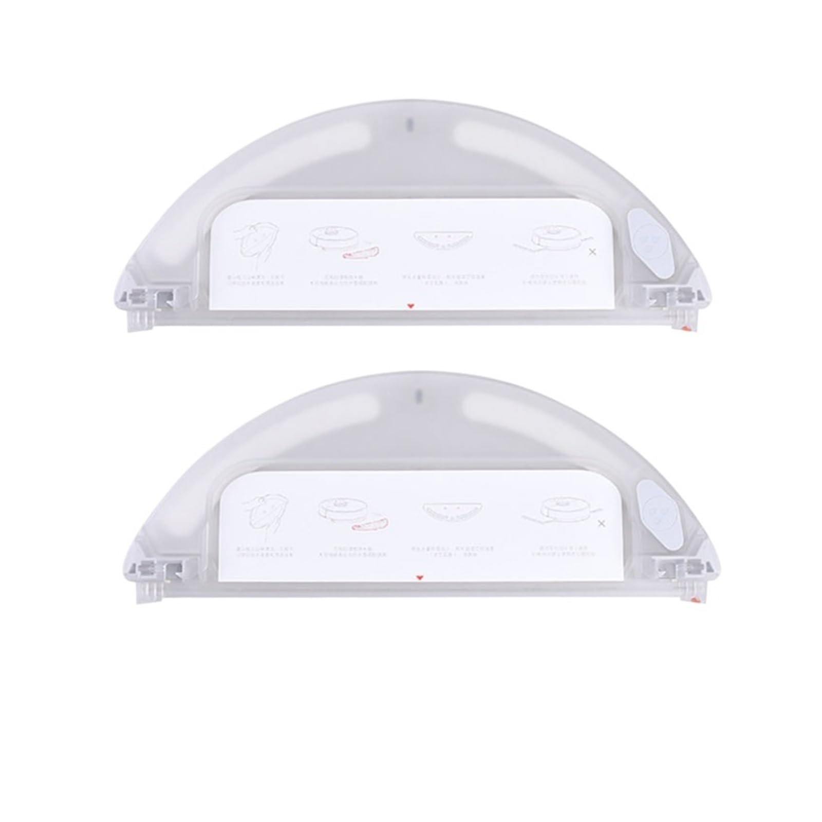 PORRSYDCD Compatible With Mijia 1s Roborock S5 S50 S51 S52 S55 S61 S65 R20 C10 S6 Pure Robotic Sweeper Robot Vacuum Cleaner Parts Water Tank(2PCS)