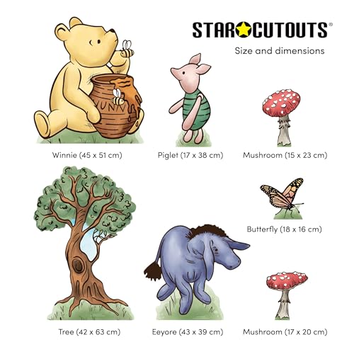 Winnie Bundle: figuras de cartón troquelado de 52 cm y oso con pot de miel 3