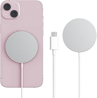 شاحن من ديبيني بتقنية USB-C، متوافق مع آيفون 15/14/13/12 وإيربودز 3 وإيربودز برو، لاسلكي مغناطيسي 15 واط