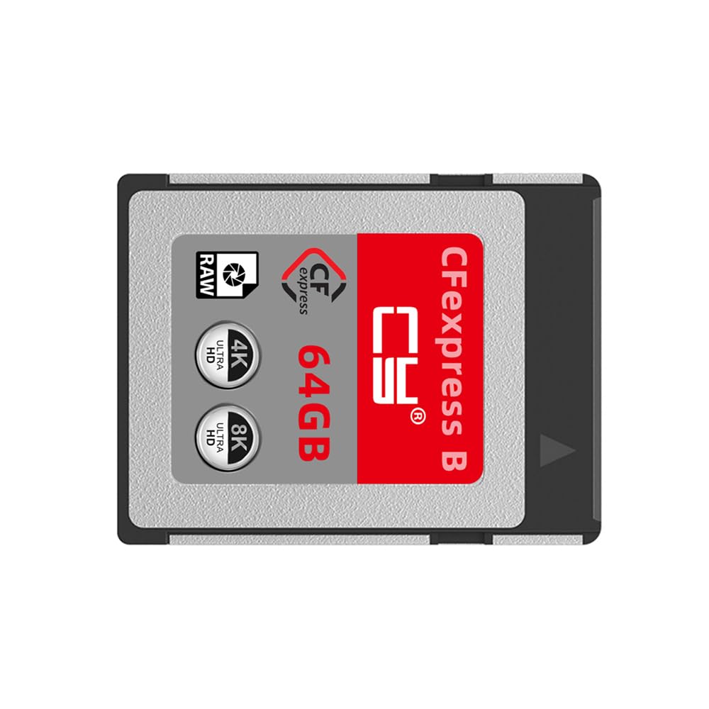 xiwai CFExpress Tipo B 64 GB CFE CFB Adaptador de Tarjeta de Memoria Compatible con XS Camera 8K Rohpcia Expansión