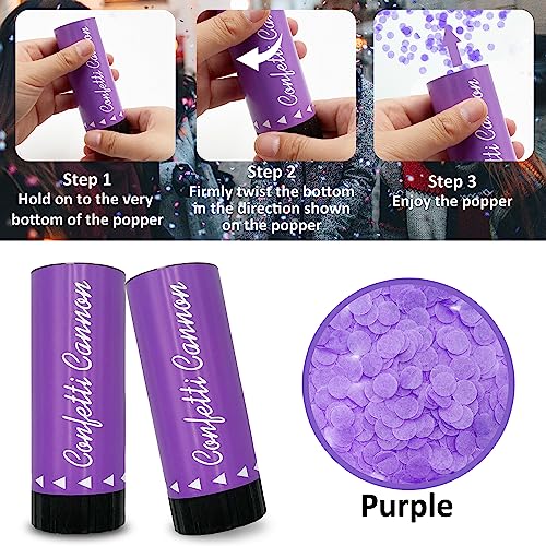 Party Confetti for Wedding Birthday Graduation Baby Shower Anniversary Christmas New Year's Kids Fun Party Supplies Decorations and Favors (Purple) by KDPATFAV - Image 7